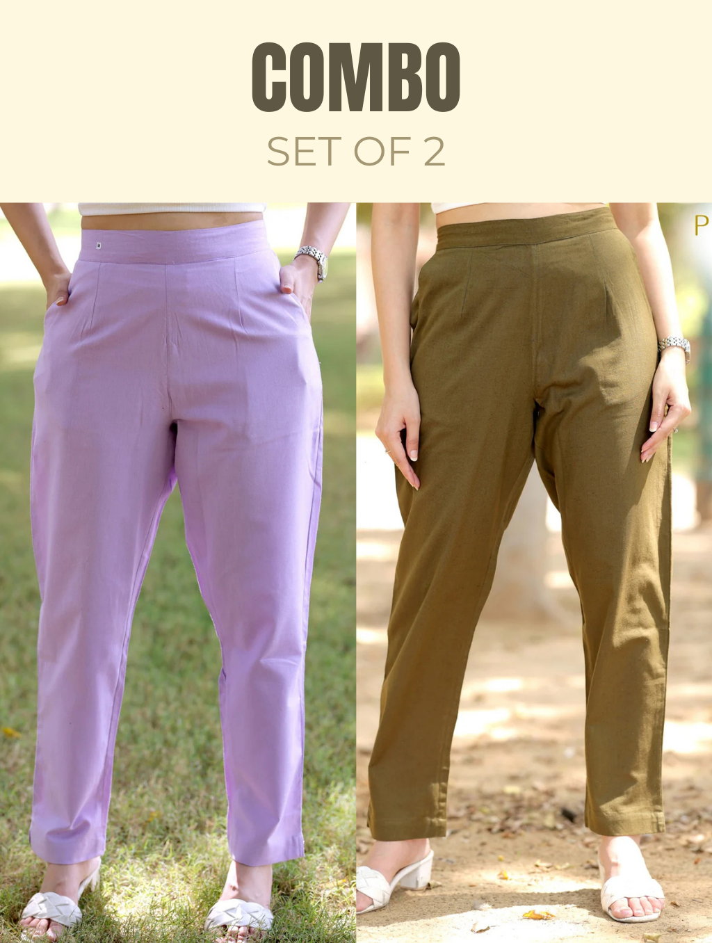 Linen Pants Combo - Linen Pants Combo - Palla Jaipur - Palla Jaipur