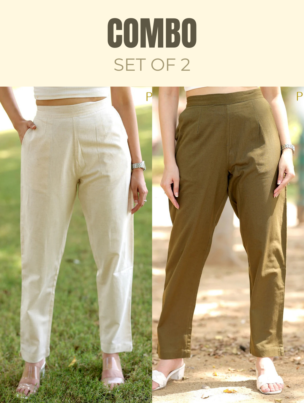 Linen Pants Combo - Linen Pants Combo - Palla Jaipur - Palla Jaipur