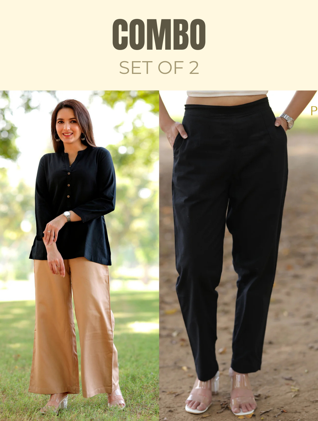 Short Kurti & Pant Combo - Short Kurti & Pant Combo - Palla Jaipur - Palla Jaipur