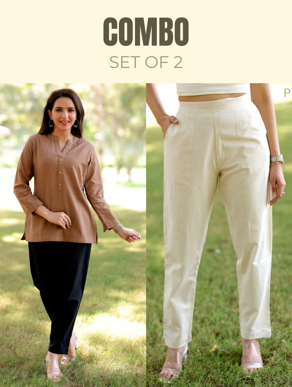 Short Kurti & Pant Combo - Short Kurti & Pant Combo - Palla Jaipur - Palla Jaipur